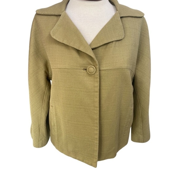 Boden Green Tweed Jacket Blazer Size 14 - Picture 1 of 9